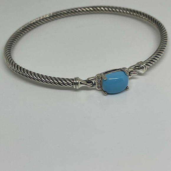 David Yurman Turquoise Petite Chatelaine Bracelet - Picture 10 of 11
